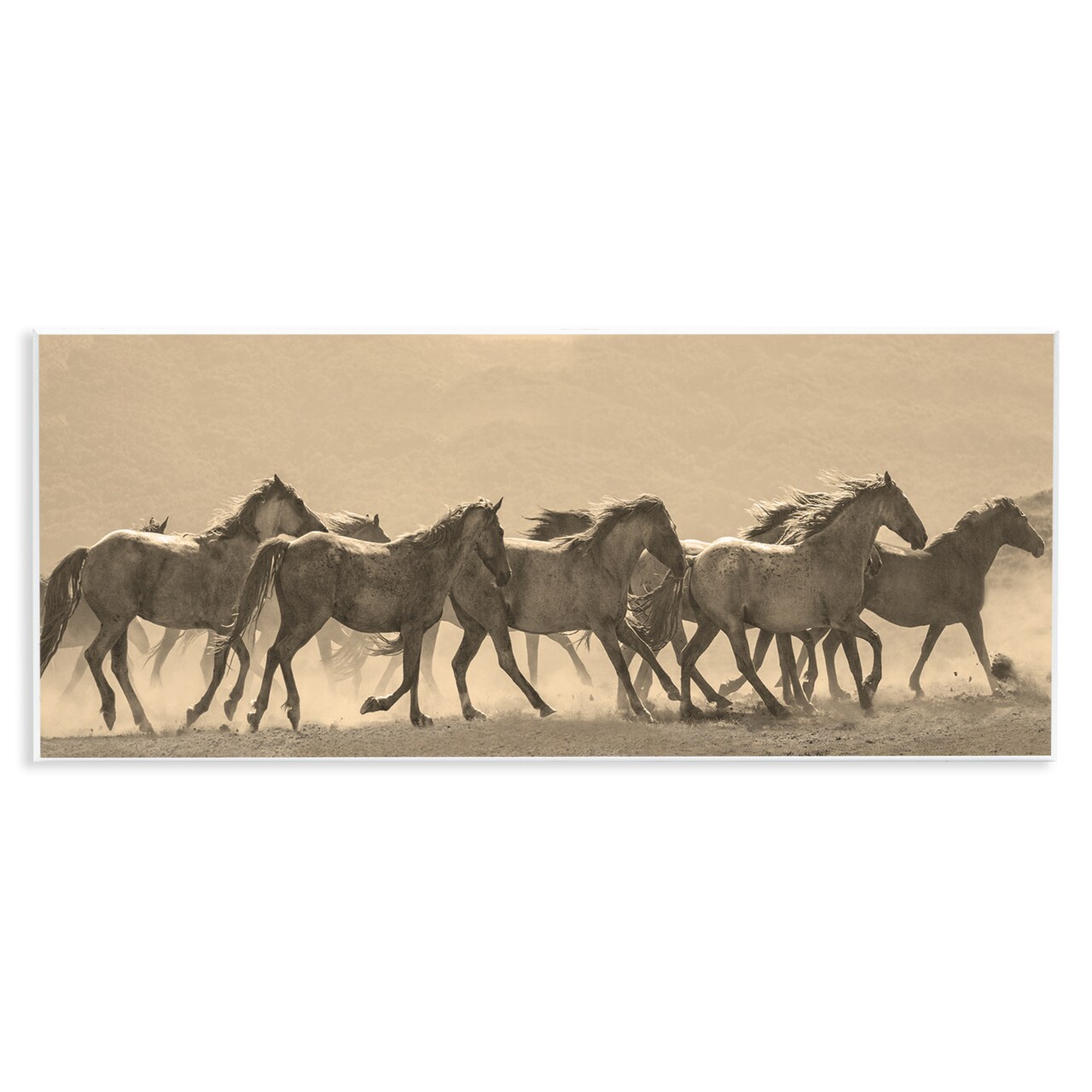 Stupell Industries Western Horses Gallop Wall Plaque Art Design by JG Studio